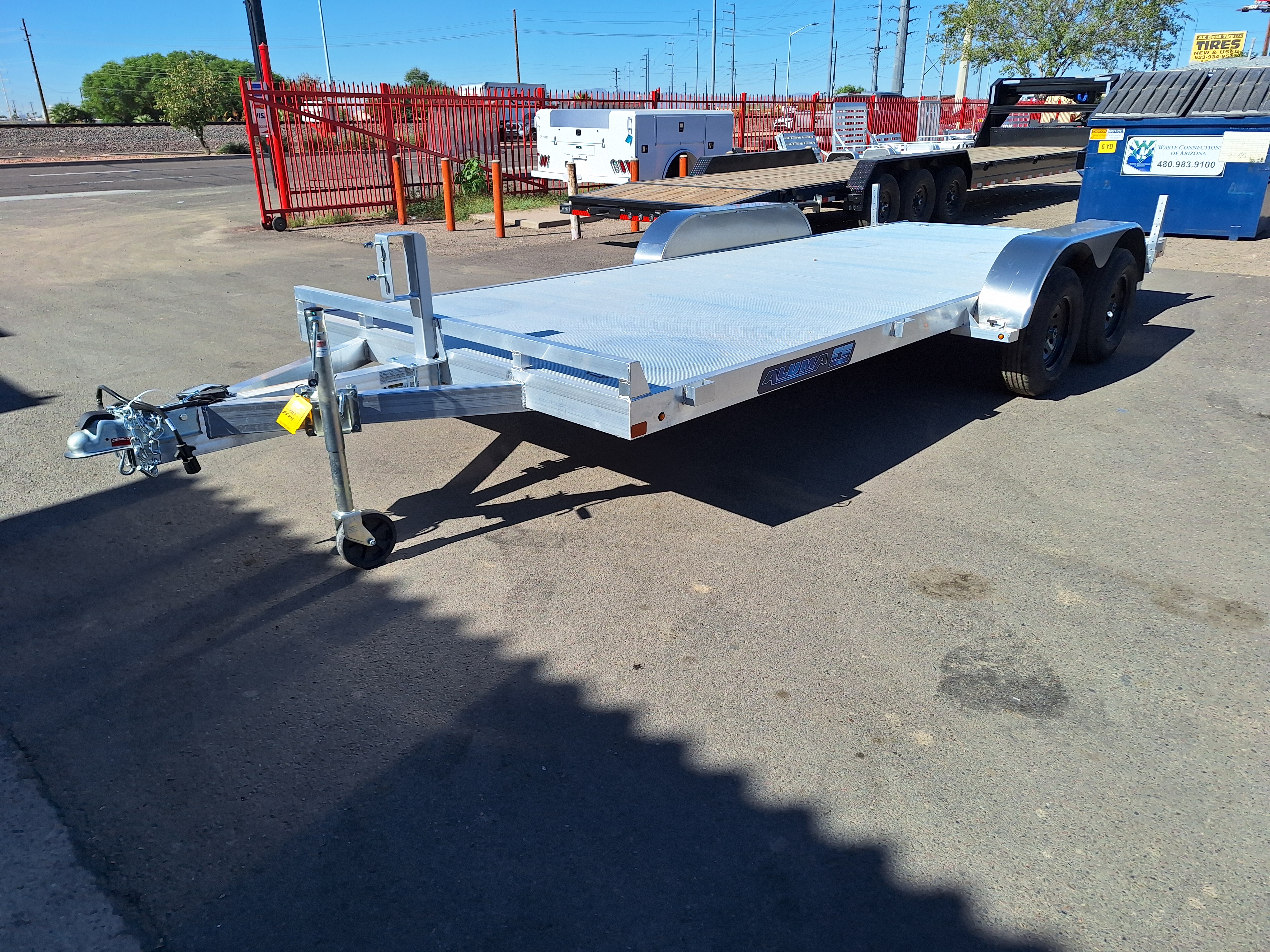 Aluma 18x82 All Aluminum, 7K GVWR, Tandem Axle - 8218ESA-TA-EL-R-RTD - Stock #ALU256 - Image 1 of 12