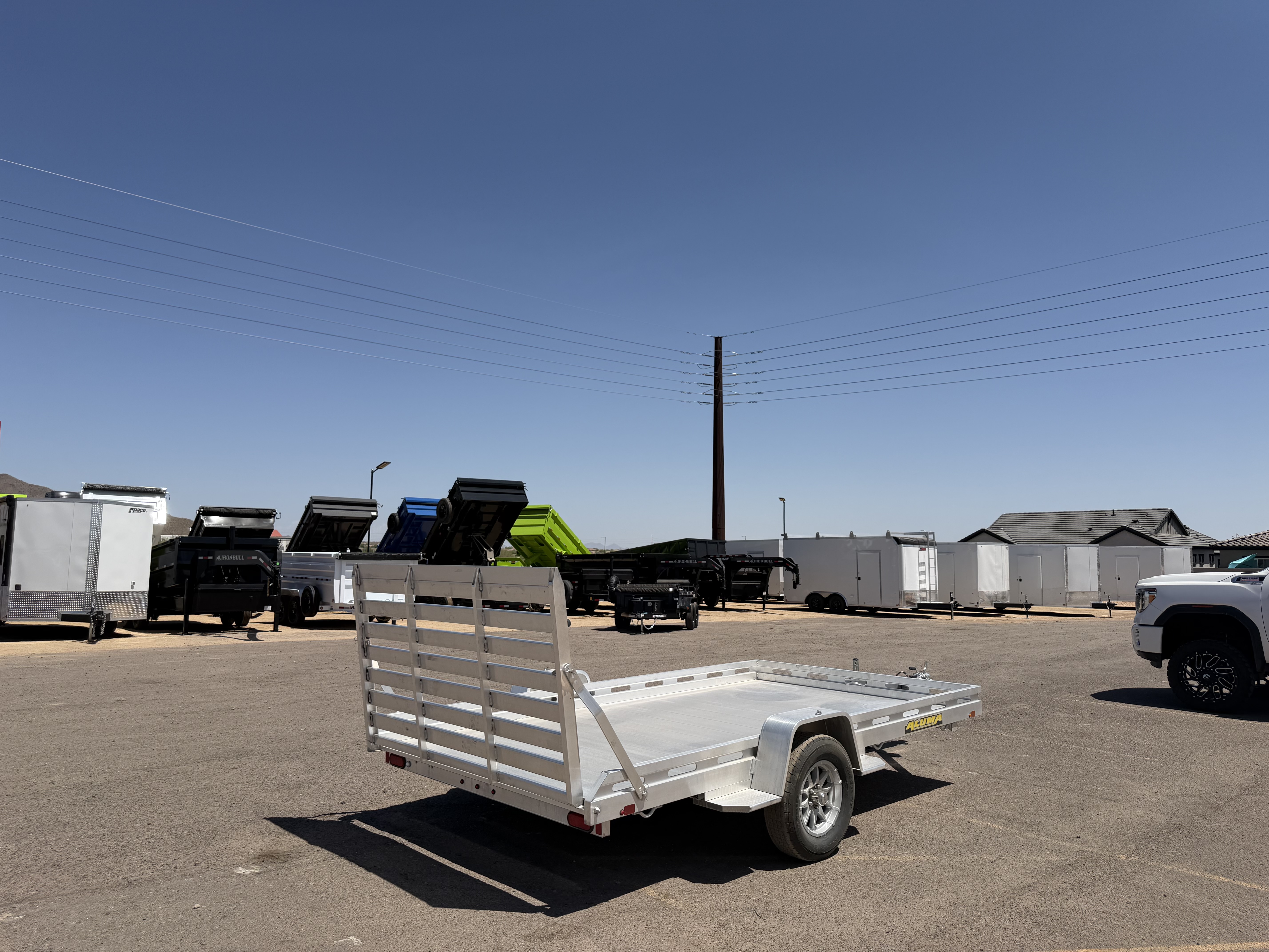 Aluma 12'x80" Aluminum Utility Trailer w/ Tailgate (8012S)