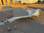 Aluma MC10 Motorcycle Trailer, 2K GVWR, Single Axle (MC10S-R) Stock #ALU434 - Thumbnail 1