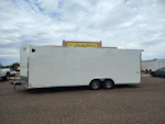 Formula Trailers 24x8.5 Conquest SE Flat Top Sloped V-Nose Car Hauler, 10K GVWR, Ramp Door Stock #CMP2902 - Thumbnail 2