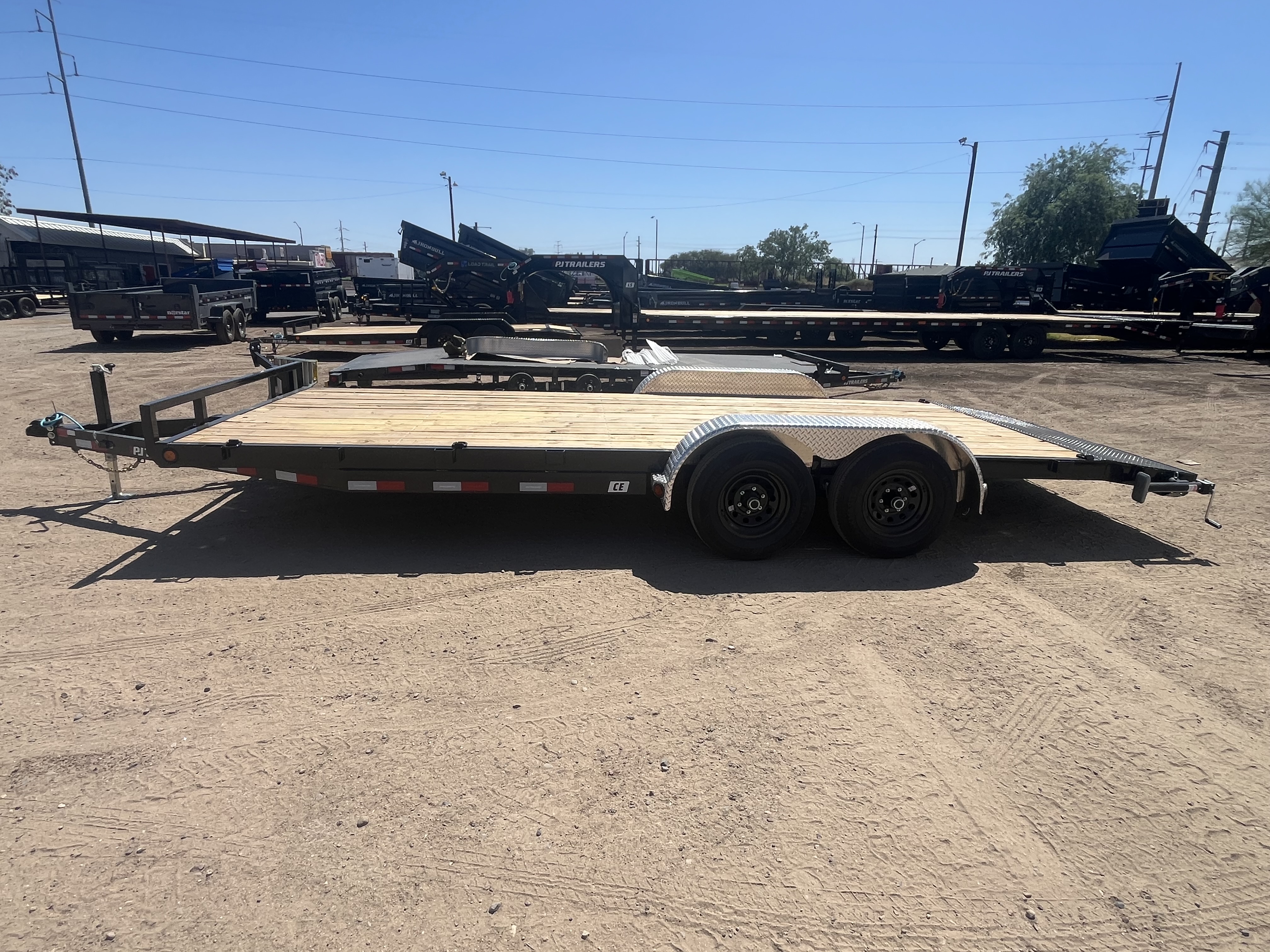 P.J. Trailers 20x83 Tandem Axle Channel Equipment, 10K GVWR, Slide-In Ramps - Stock #PPJ11215 - Image 6 of 7