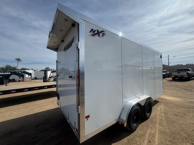 Alcom 16x7.4 All Aluminum NXT Car Hauler, 7K GVWR, Side Door, Ramp Door - Stock #ALC212 - Image 2 of 13