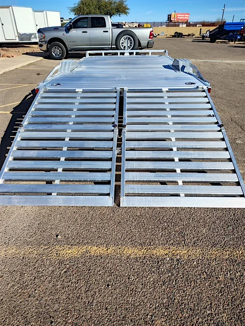 Aluma 15x102 Wide Body, 5.2K GVWR, Heavy Single Axle, Split Bi-Fold Gate (WB15H-S-EL-DOF-SBT-RR-RTD) - Stock #ALU329 - Image 3 of 7 Aluma 15x102 Wide Body, 5.2K GVWR, Heavy Single Axle, Split Bi-Fold Gate (WB15H-S-EL-DOF-SBT-RR-RTD) - Stock #ALU329 - Image 3 of 7
