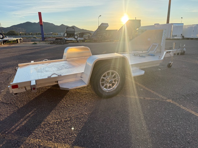 Aluma 11.5'x51" Aluminum Utility Trailer w/ Slide-In Ramps (MC10)