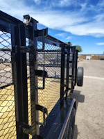 Texas Bragg 16x83 Tandem Axle, Landscape, 7K GVWR, 4' Expanded Metal Sides Stock #TXB046 - Thumbnail 6