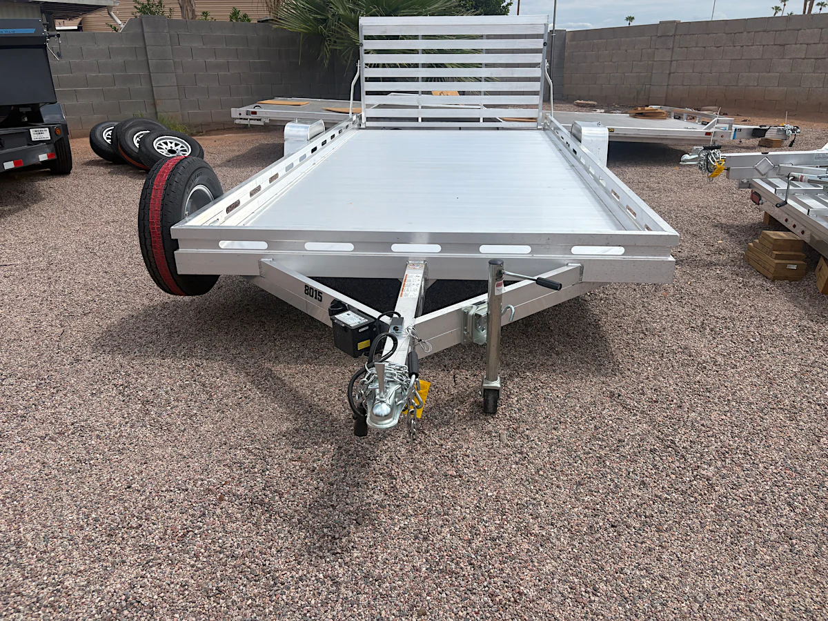 Aluma Aluma 15'x80" Aluminum Utility Trailer w/ Tailgate (8015S) - Stock #ALU406 - Image 1 of 5 Aluma Aluma 15'x80" Aluminum Utility Trailer w/ Tailgate (8015S) - Stock #ALU406 - Image 1 of 5