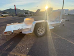Aluma MC10 Motorcycle Trailer, 2K GVWR, Single Axle (MC10S-R) Stock #ALU418-SM - Thumbnail 2