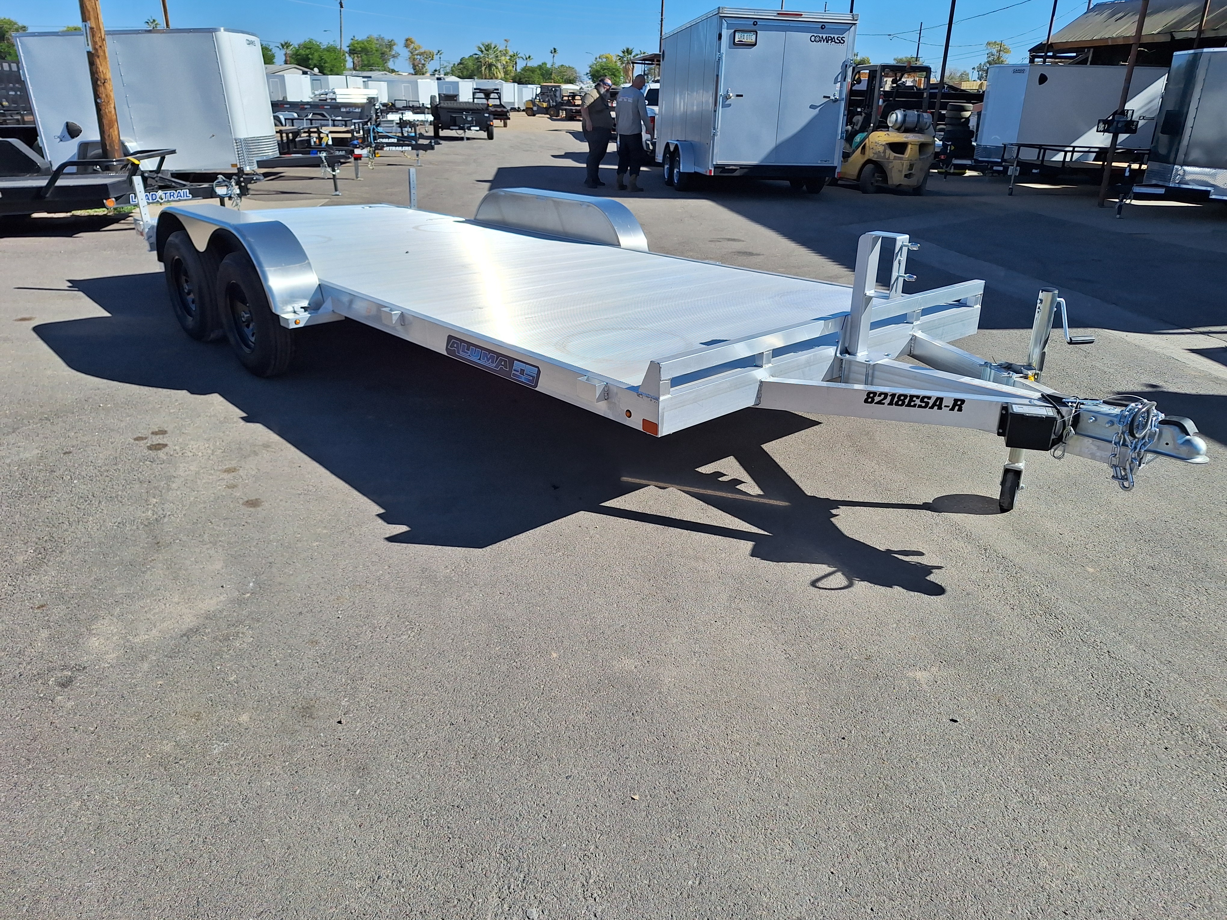 Aluma 18x82 All Aluminum, 7K GVWR, Tandem Axle - 8218ESA-TA-EL-R-RTD - Stock #ALU256 - Image 4 of 12