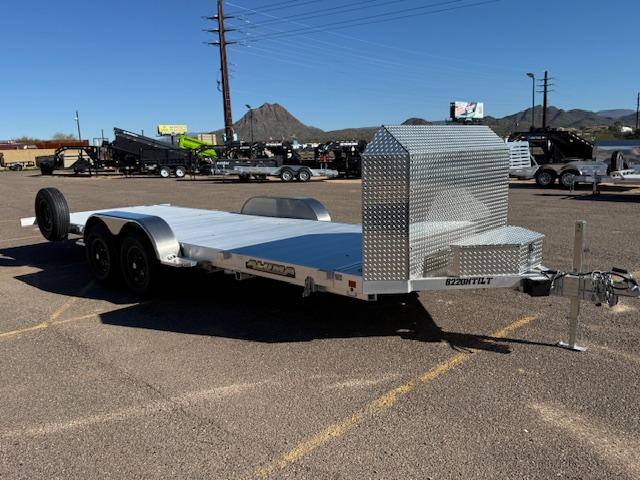 Aluma 20x82 All Aluminum, 10K GVWR, Tandem Axle, Tilt - 8220H-ANV-TILT-TA-EL - Stock #ALU263 - Image 5 of 7