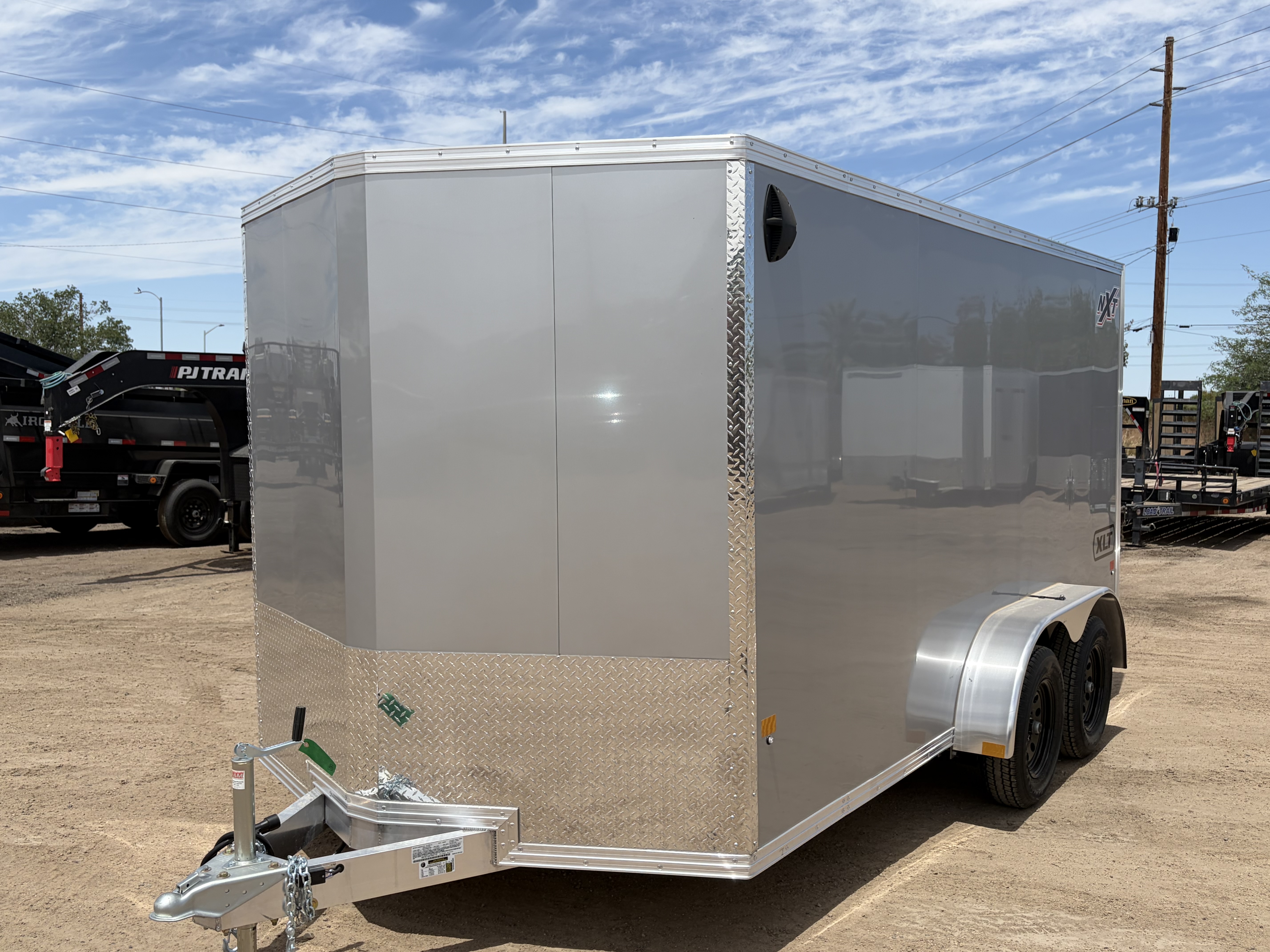 Alcom 14x7 All Aluminum XLT-P Enclosed, 7K GVWR, Side Door, Ramp Door - Stock #ALC266 - Image 5 of 8