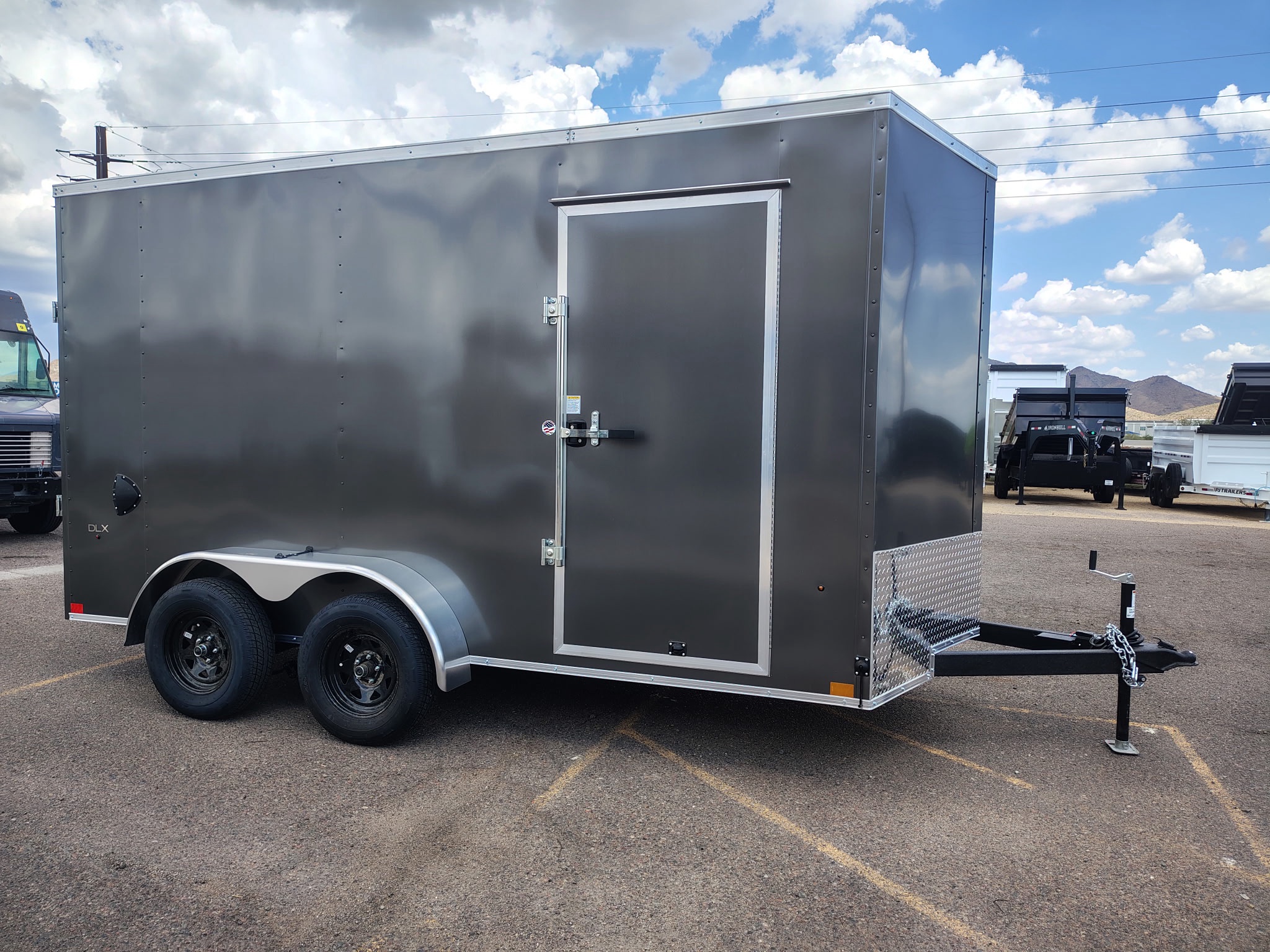 Compass 7'x14' Enclosed Cargo Trailer w/ Rear Ramp Door