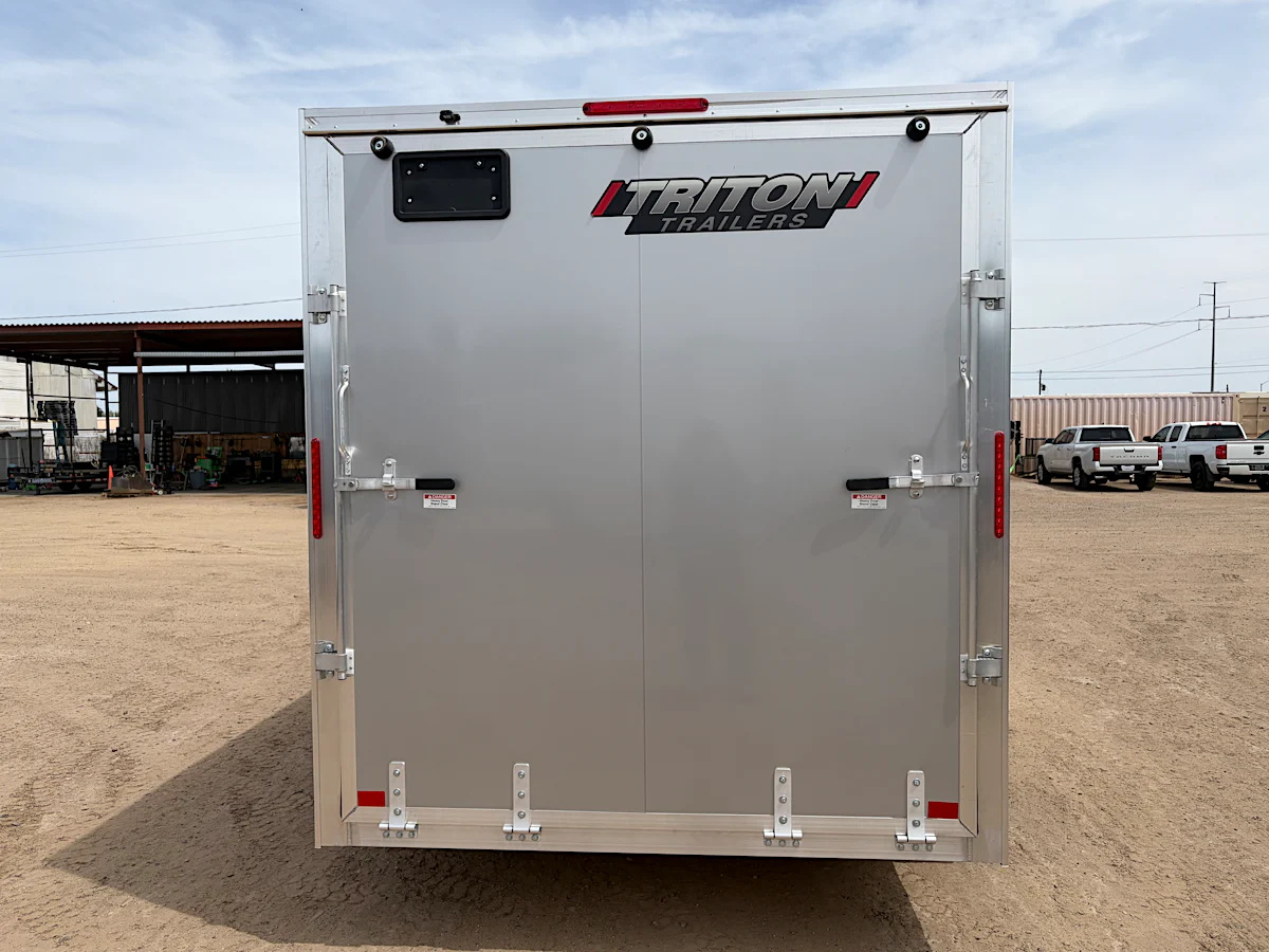 Alcom 12x6 All Aluminum NXT Enclosed, 3K GVWR, Side Door, Ramp Door - Stock #ALC262 - Image 3 of 8 Alcom 12x6 All Aluminum NXT Enclosed, 3K GVWR, Side Door, Ramp Door - Stock #ALC262 - Image 3 of 8
