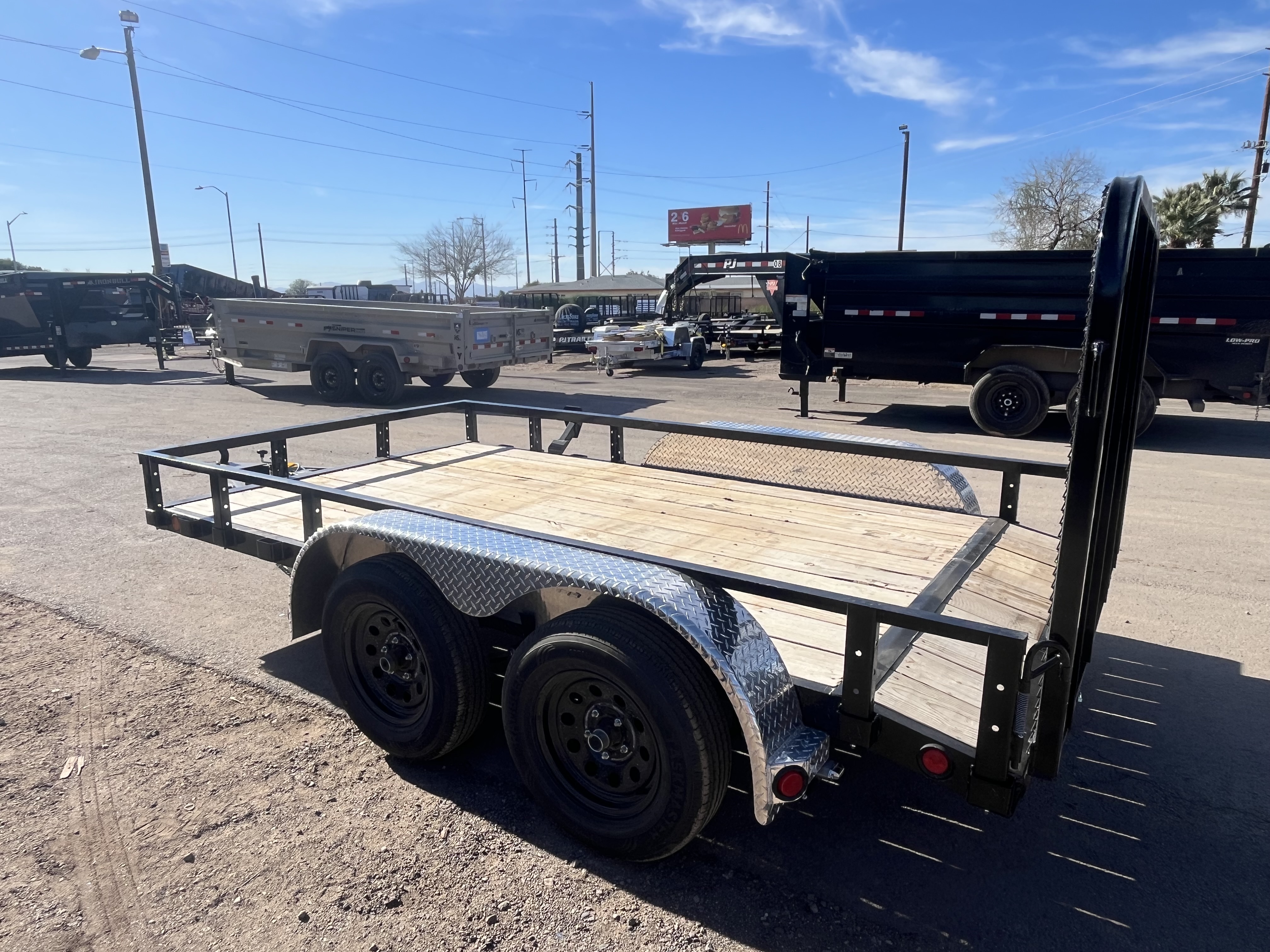 P.J. Trailers 12x77 Tandem Axle, 7K GVWR, Channel Utility - Stock #PPJ11094 - Image 8 of 9