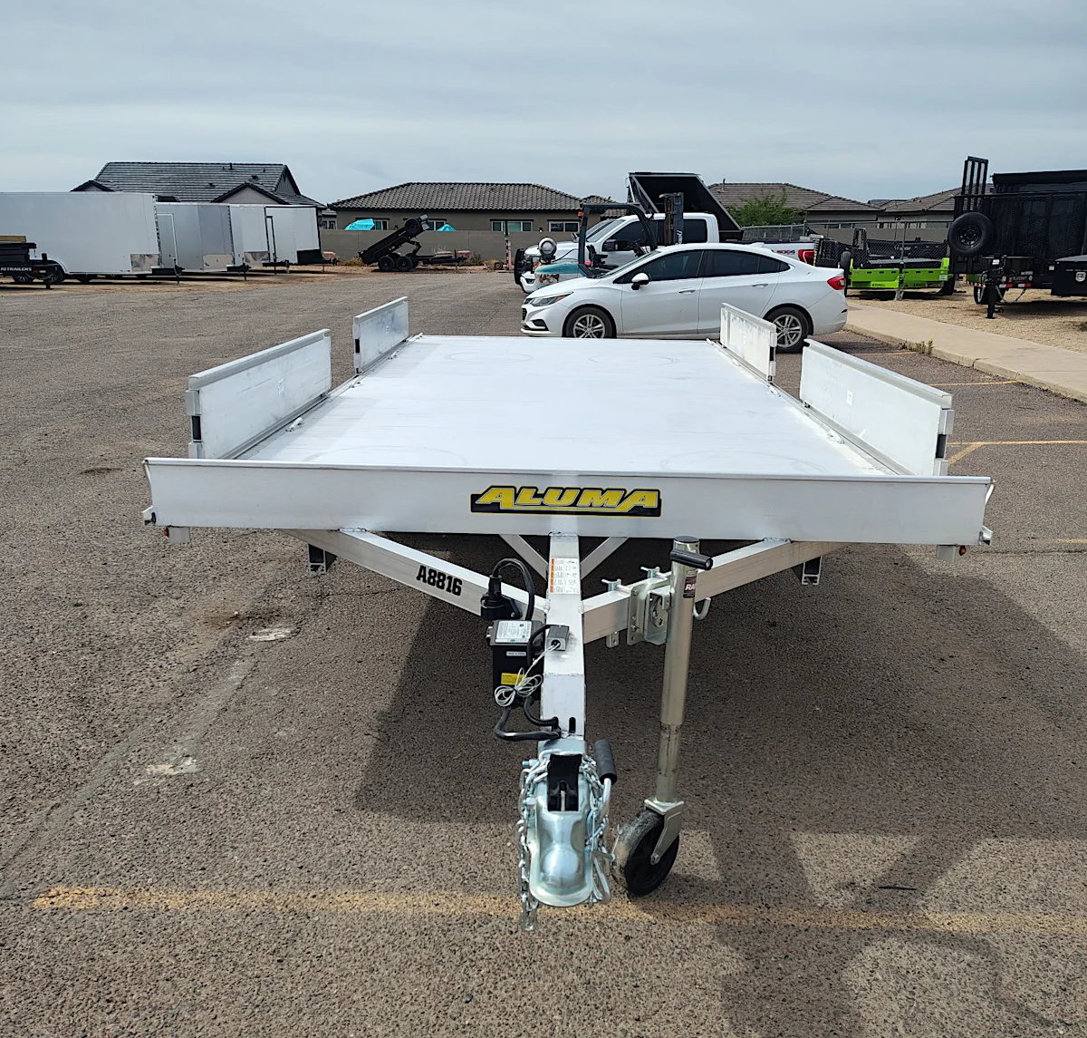 Aluma 16x88 All Aluminum, 4.4K GVWR, Tandem Axle, ATV Ramp (A8816TA-EL-R) - Stock #ALU377 - Image 7 of 7 Aluma 16x88 All Aluminum, 4.4K GVWR, Tandem Axle, ATV Ramp (A8816TA-EL-R) - Stock #ALU377 - Image 7 of 7