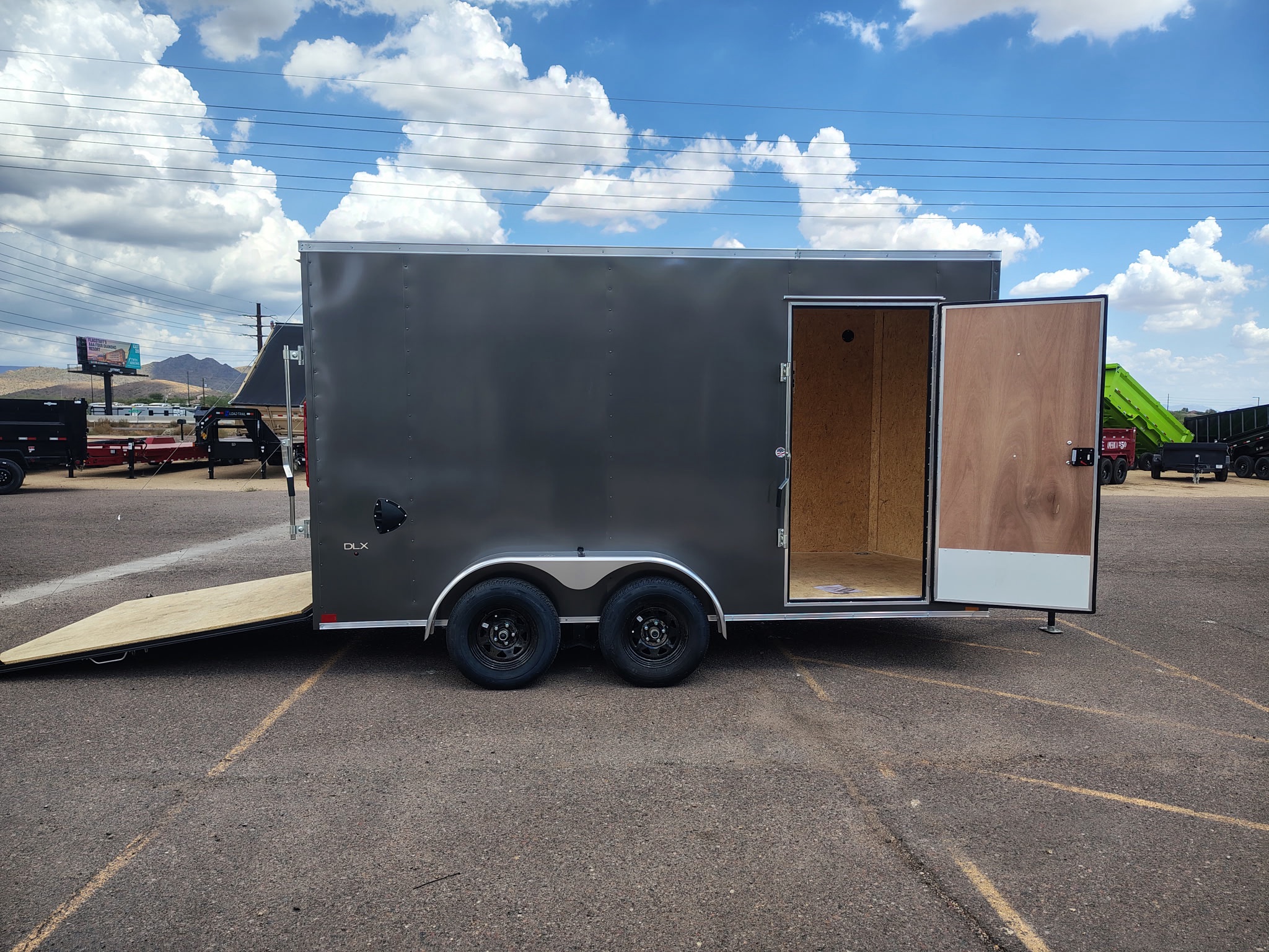 Compass 7'x14' Enclosed Cargo Trailer w/ Rear Ramp Door