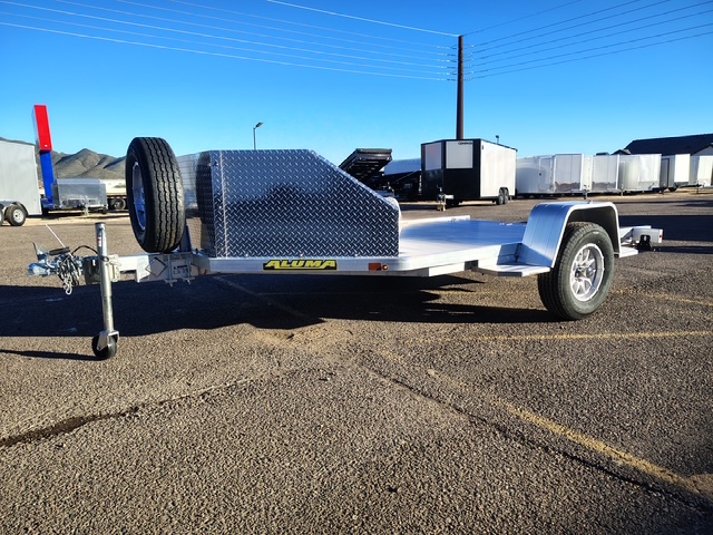 Aluma MC210 Motorcycle Trailer, 3K GVWR, Single Axle (MC210S-R-RTD) - Stock #ALU291 - Image 3 of 8